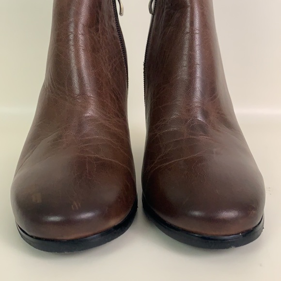 Antelope 656 Stripe Block Heel Brown Boot - Picture 8 of 11